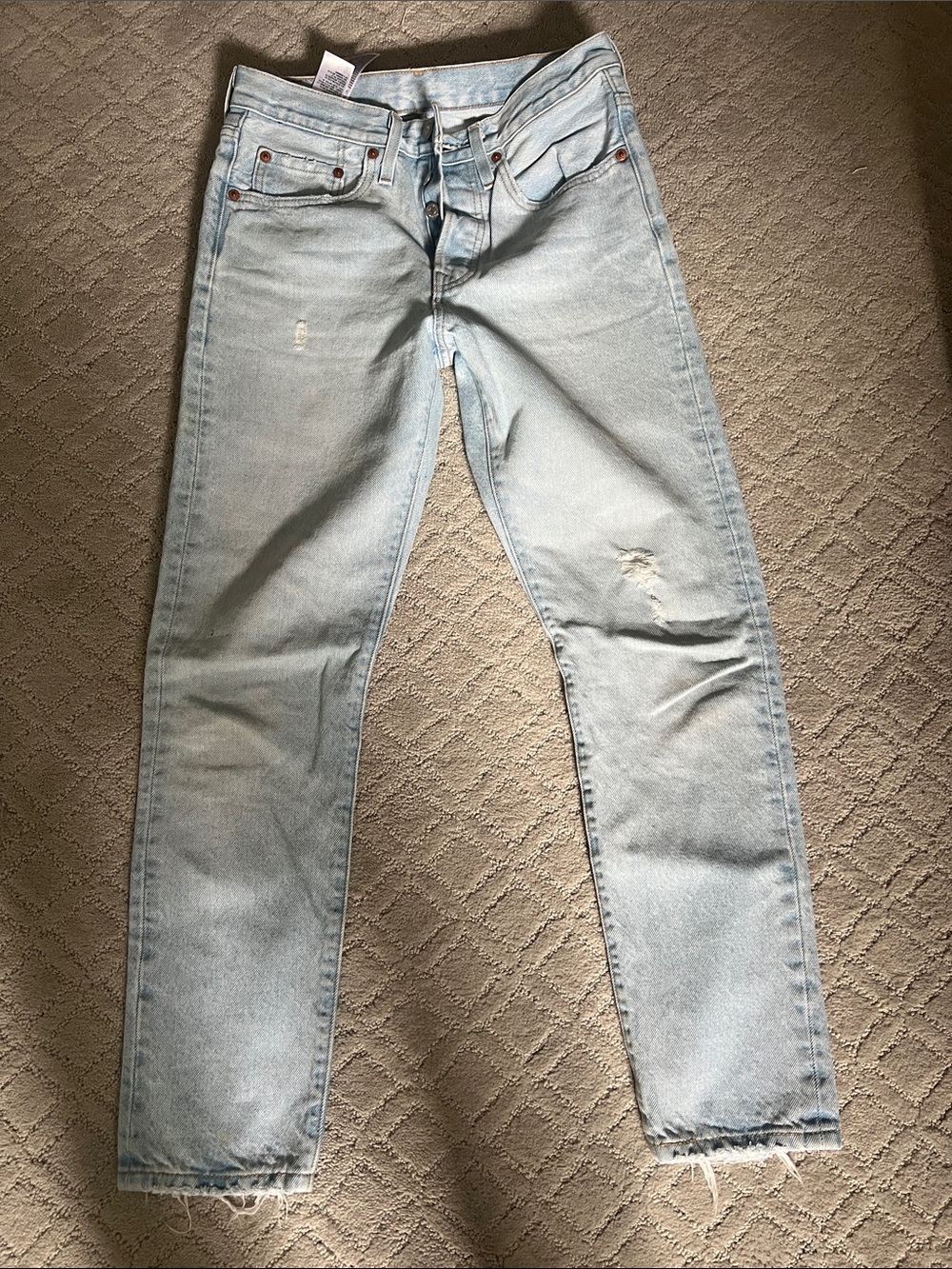 Levi’s  Light Blue Denim 501®S Skinny Jeans